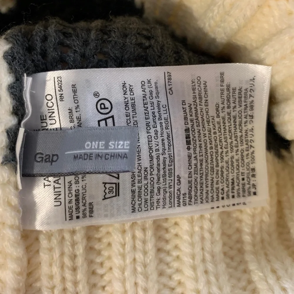 Gap “Peace” Knit Beanie